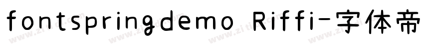 fontspringdemo Riffi字体转换